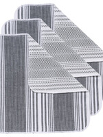 Now Designs *s/3 Black Scrub It Dish Cloths-Danica