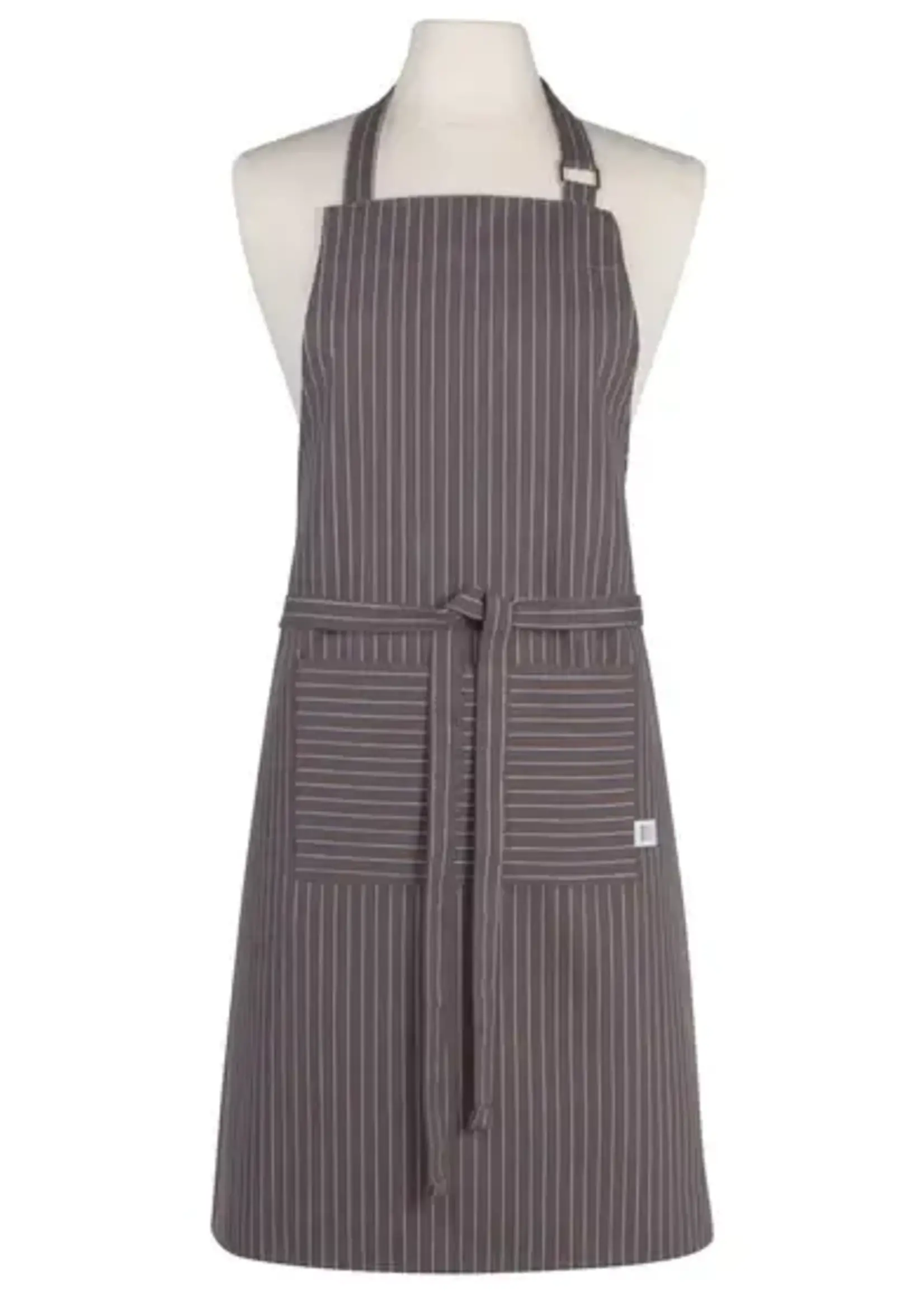 Danica *Grey Pinstripe Chef Apron-Danica