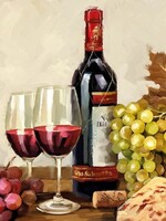 Elegant Gifts *20pk Wine and Grapes Lunch Napkins-Elegant