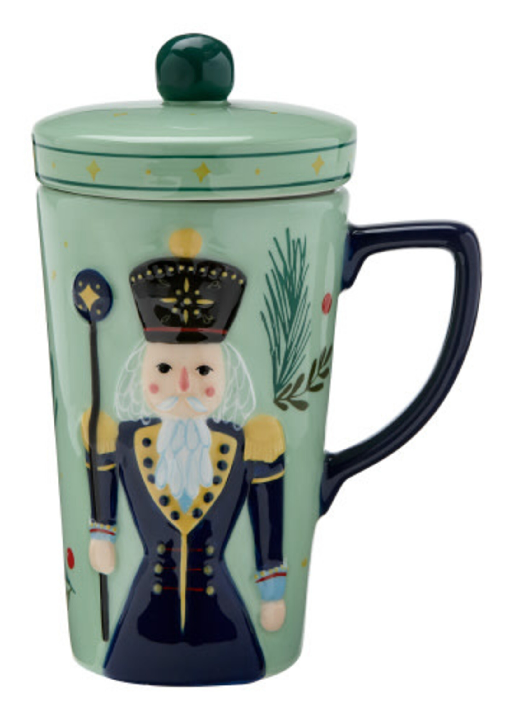 Tag *Mint Nutcracker Mug w/Lid Tag-Design*