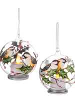Ganz *3.5" LED Glass Chickadee Ornament-Ganz*