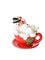 Ganz *Snowman on a Mug Salt and Pepper Set-Ganz*