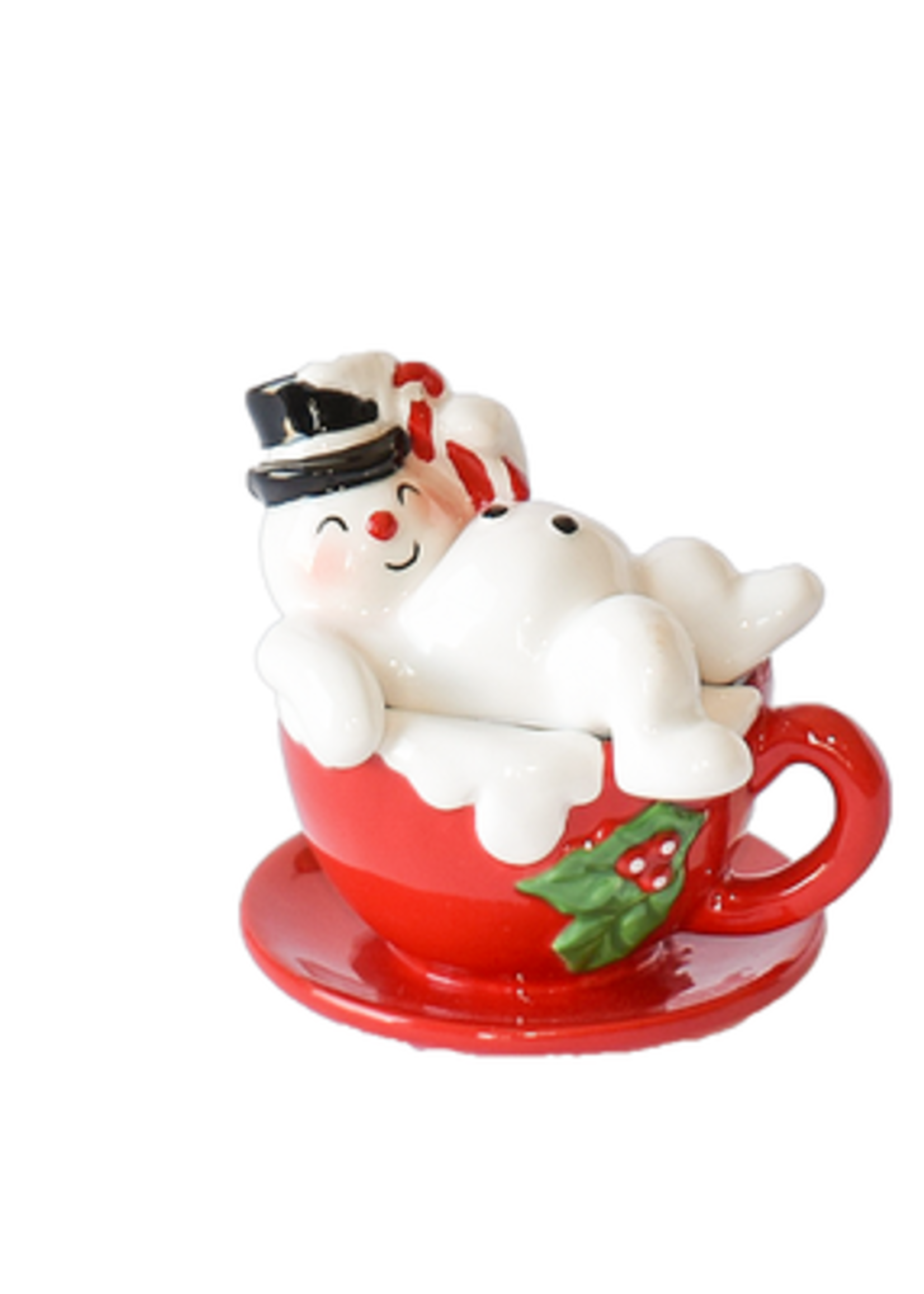 Ganz *Snowman on a Mug Salt and Pepper Set-Ganz*