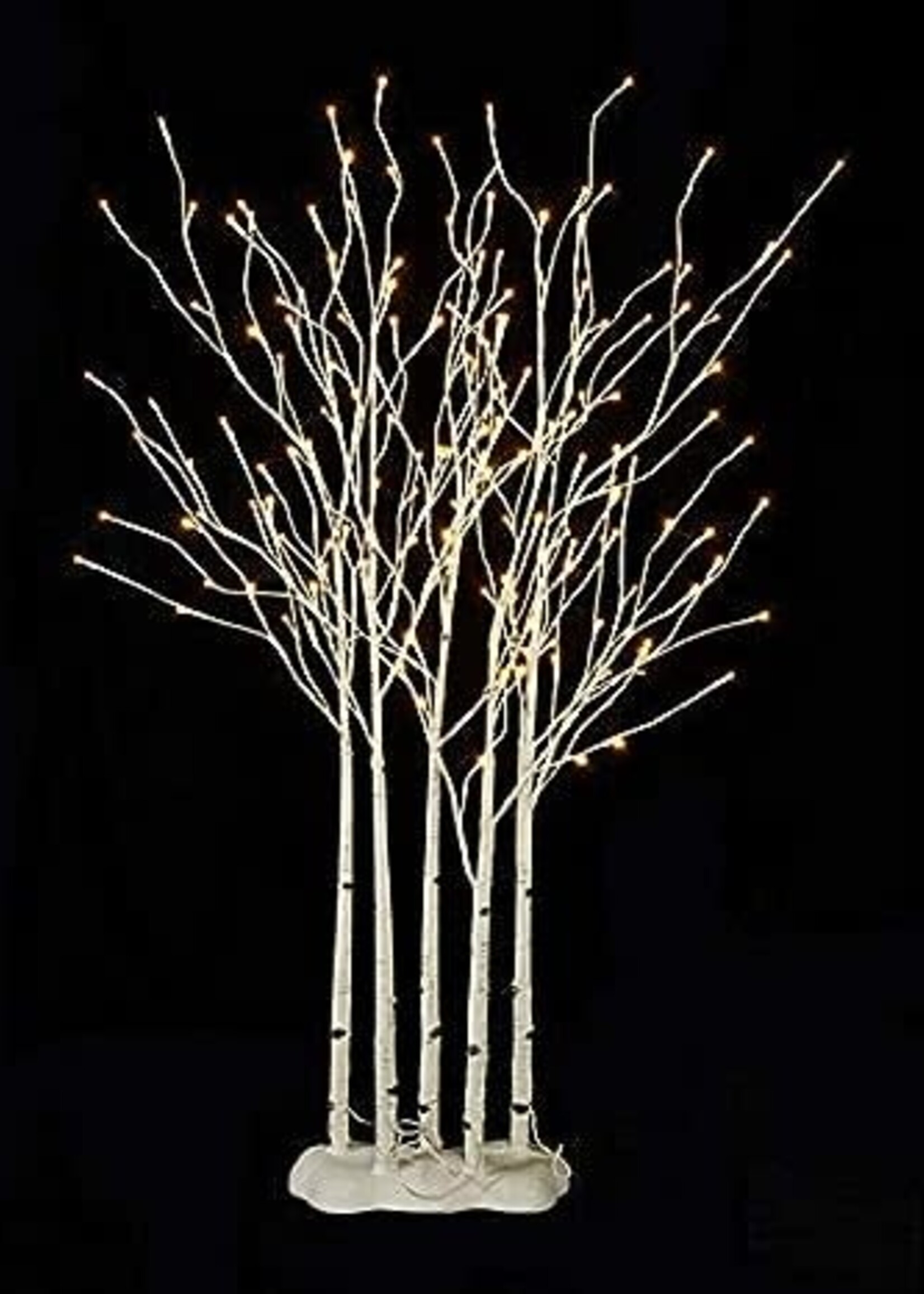 Raz *4.5' Lighted Birch Grove on Round Base RAZ-Design