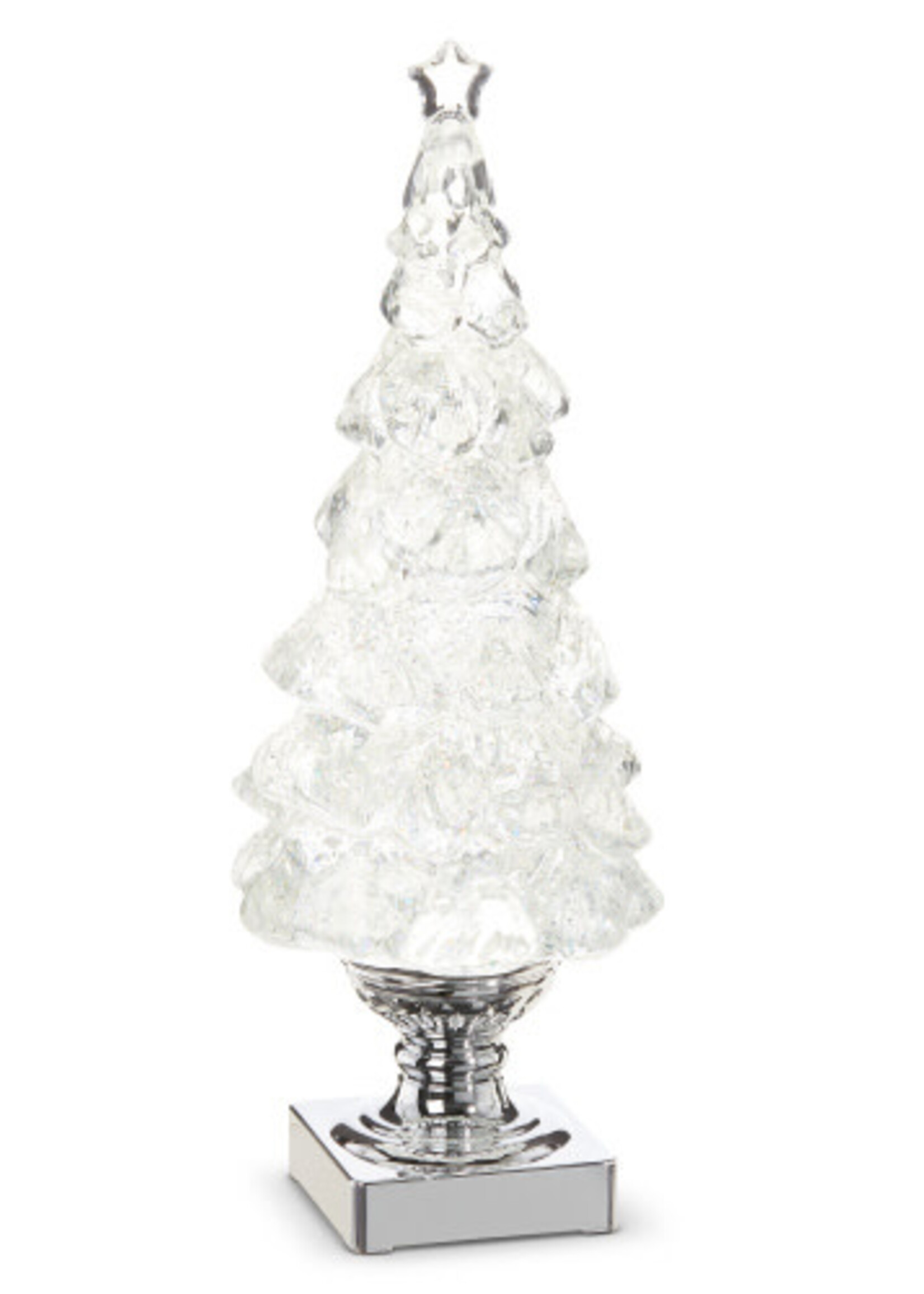 Raz *14" Silver Lighted Swirling Glitter Tree RAZ-Design*