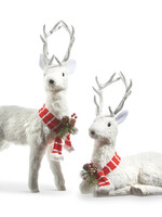 Raz *White Deer w/Scarf RAZ-Design*