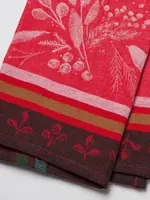 Danica Red Jacquard Bird Tea Towel-Danica