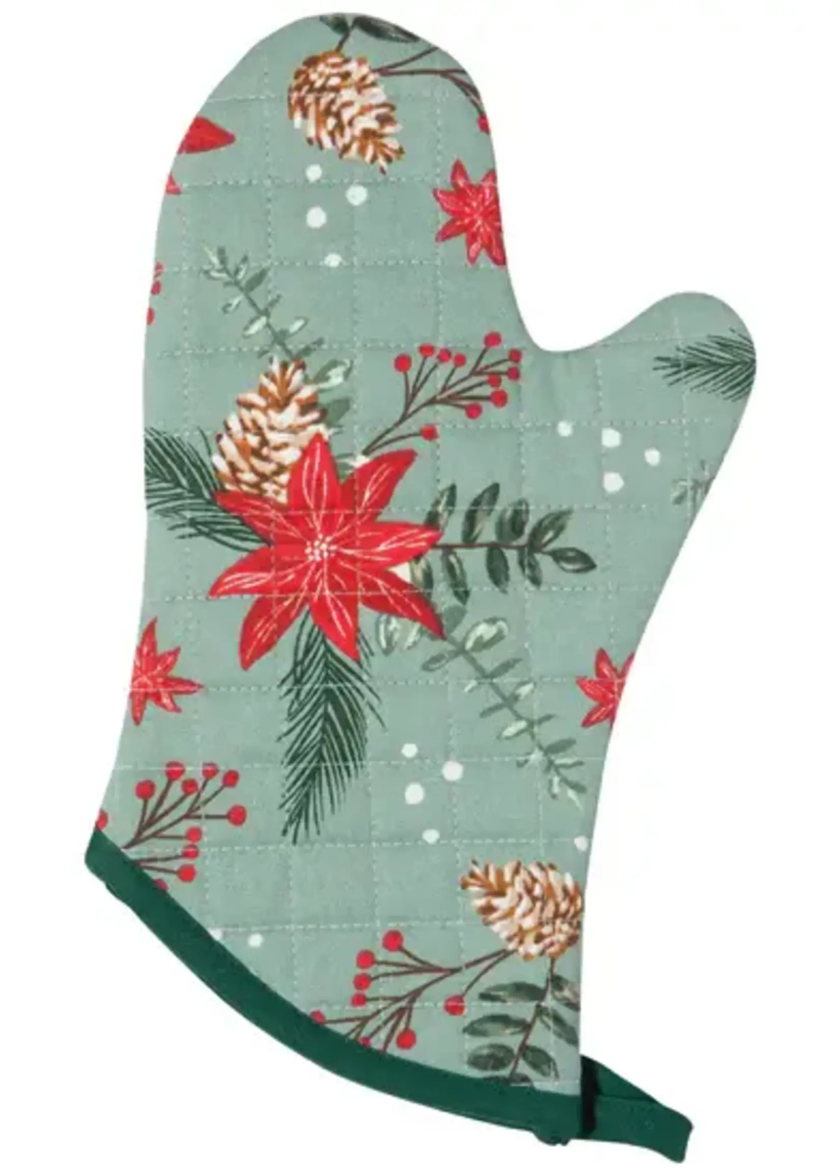 Danica *s/2 Poinsettia Oven Mitts-Danica