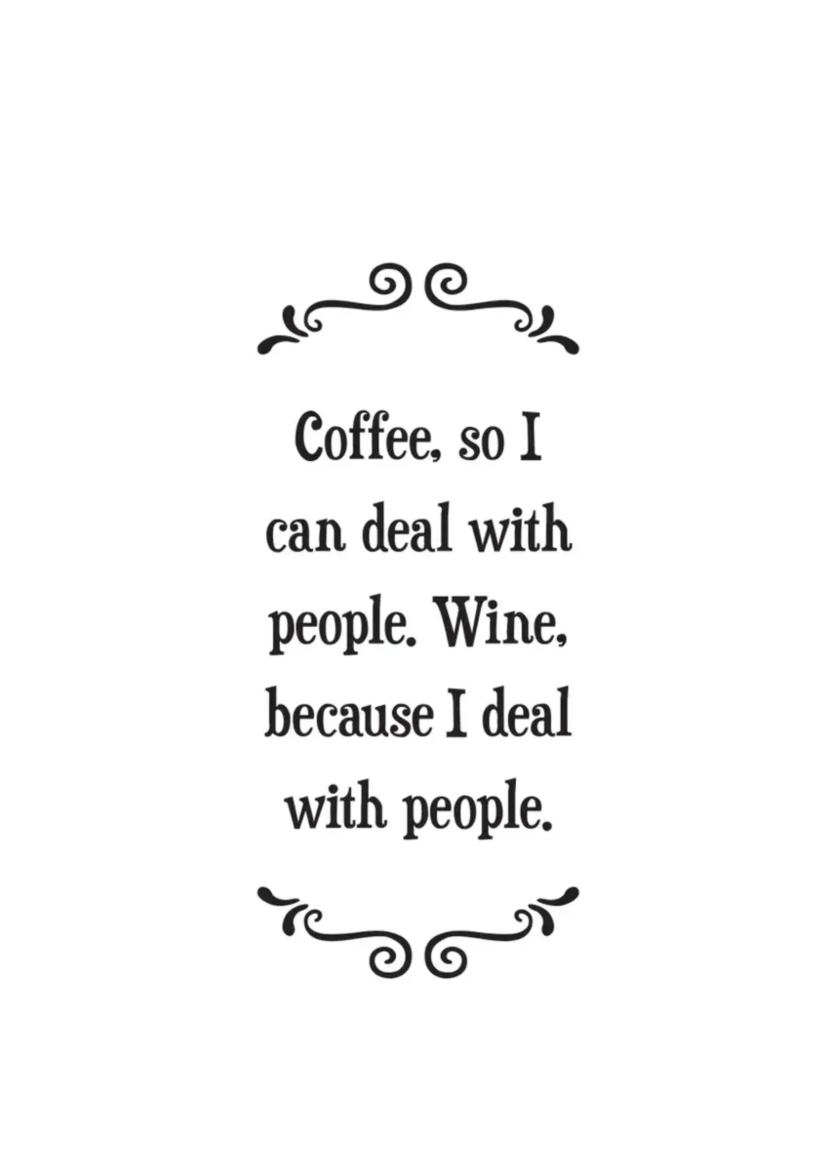 Bella Flor *Deal With People Tea Towel-Bella Flor