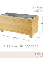 True Brands *5.4G Wooden Beverage Tub True-Design