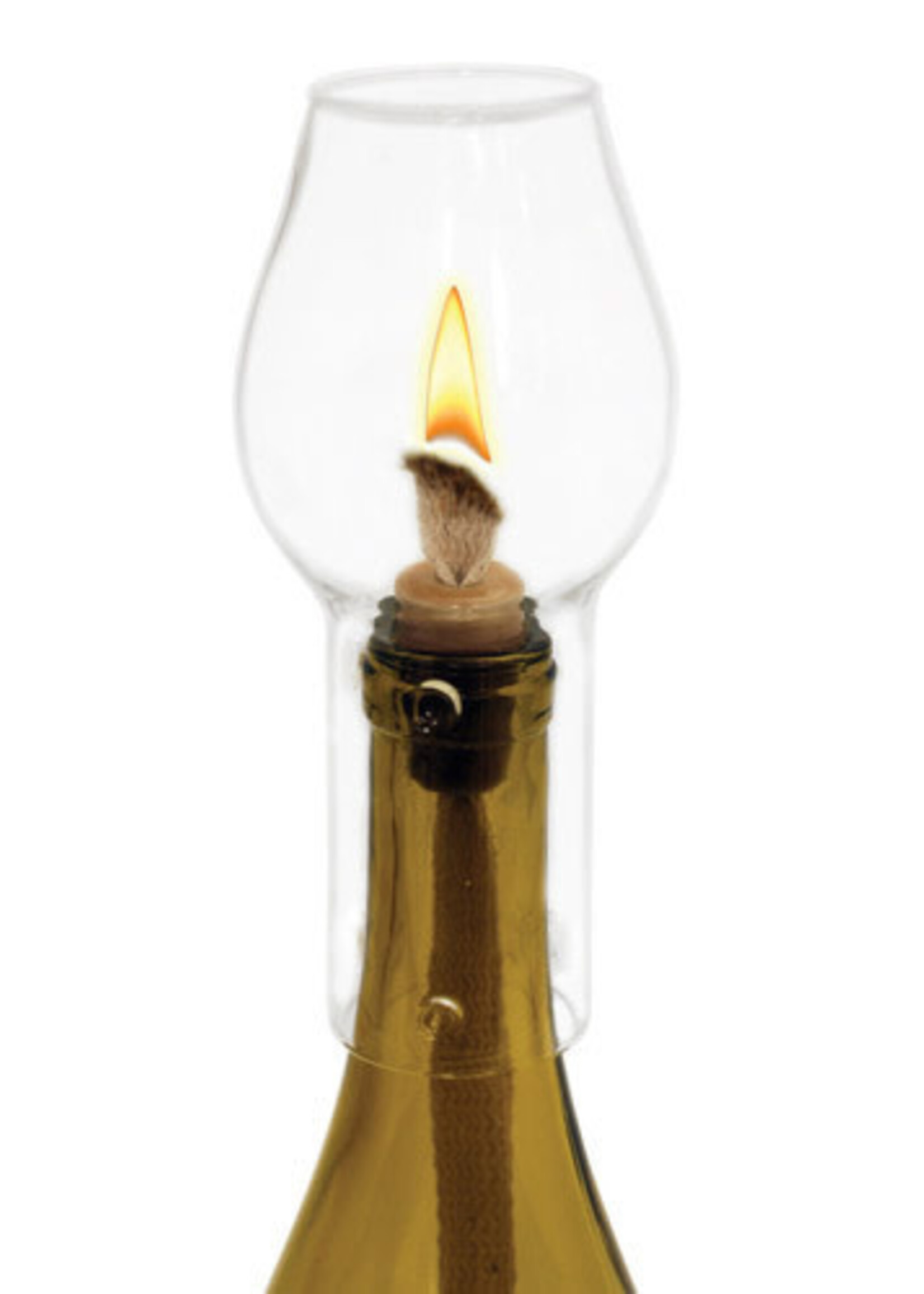 True Brands *Glass Hurricane Bottle Lamp True-Design