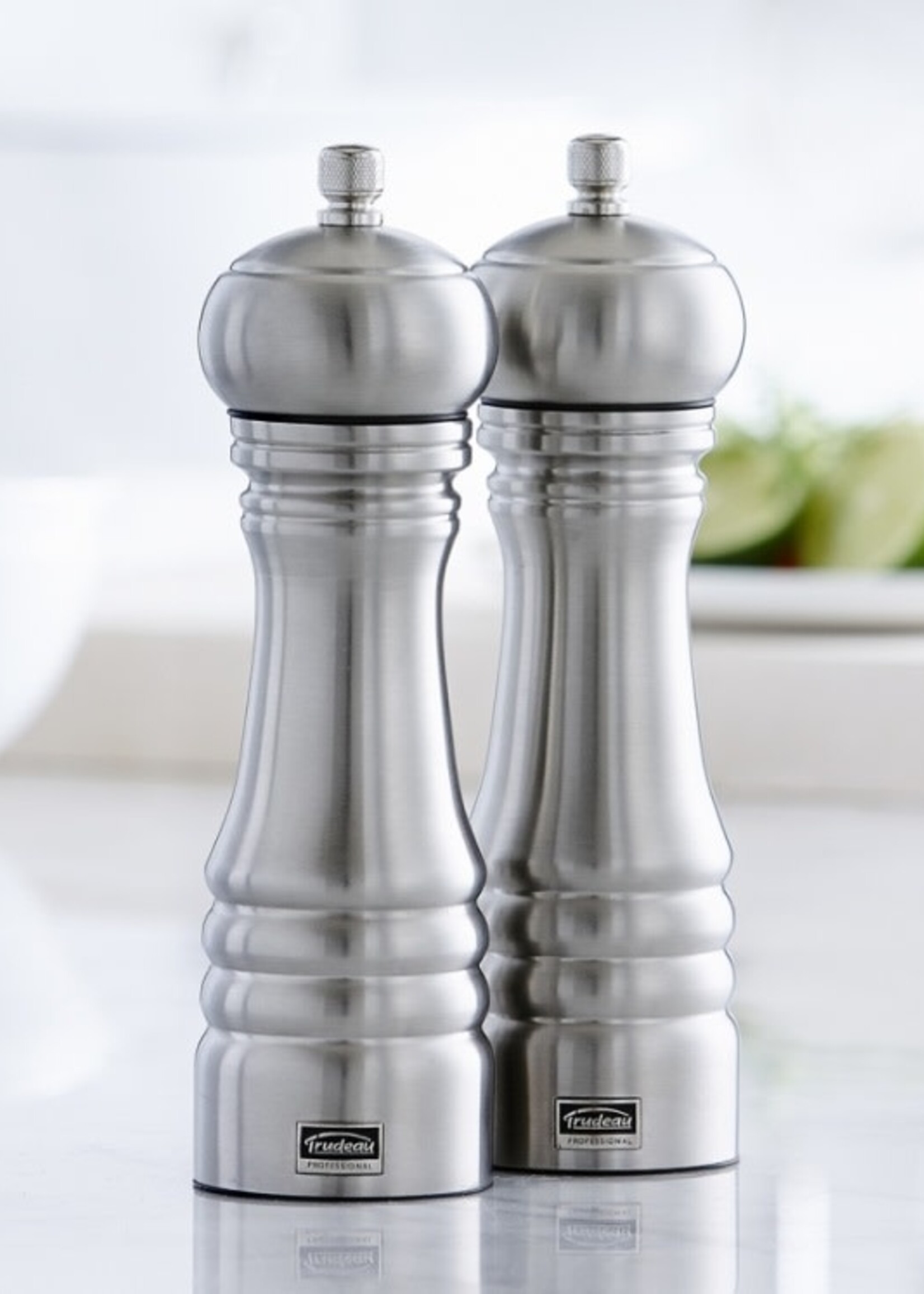 Trudeau *8" s/s Professional Salt &Pepper Mill-Trudeau