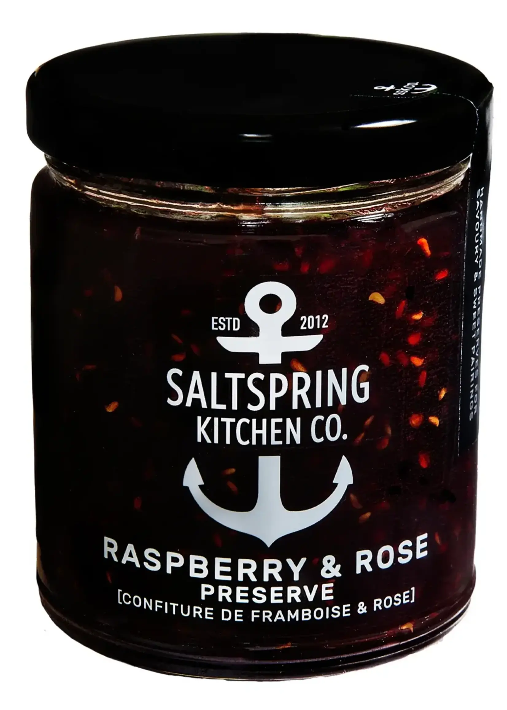 Salt Spring Kitchen *125g Raspberry & Rose Preserve-SaltSpring