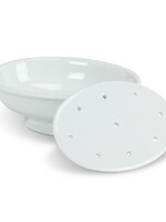 Abbott *2pc White Soap Dish w/Strainer-Abbott