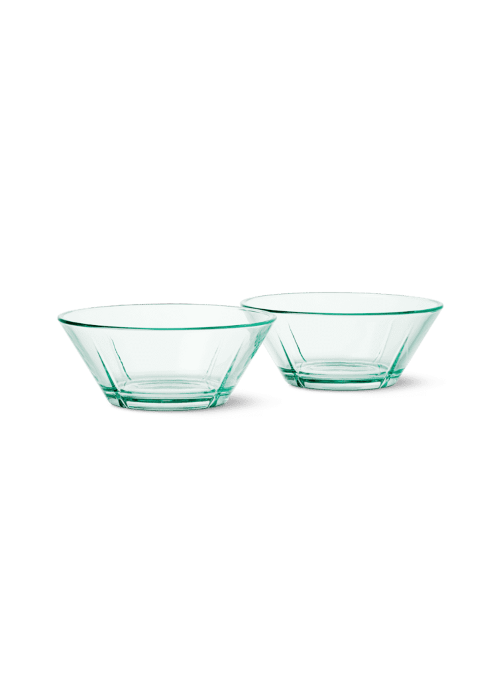 Rosendahl *2pc Clear Green Recycled Glass Bowls-Rosendahl