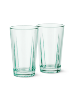 Rosendahl *2pc 12.5oz Clear Green Recycled Highball Glasses-Rosendahl