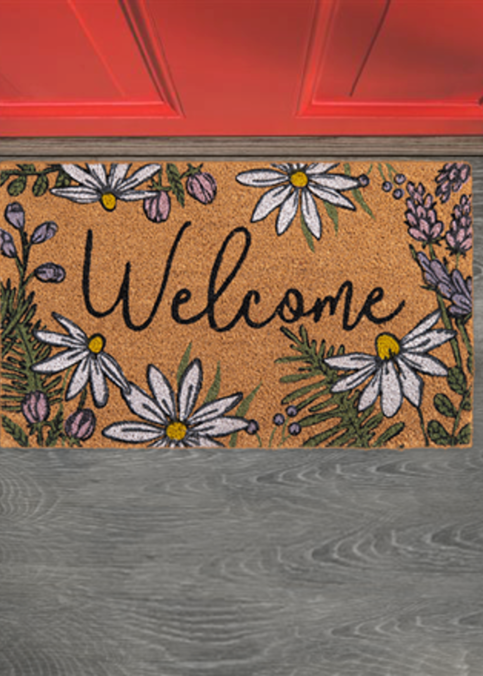 Ganz *Blooming Welcome Coir Mat-Ganz