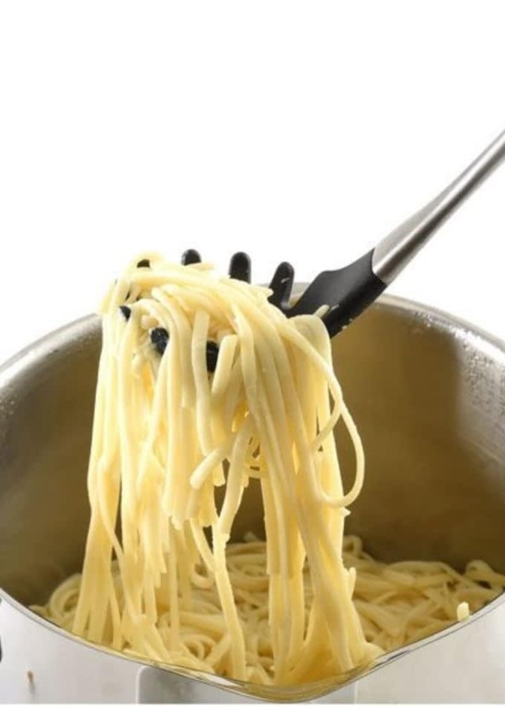 NorPro *s/s w/Blk Silicone Pasta Server-Norpro