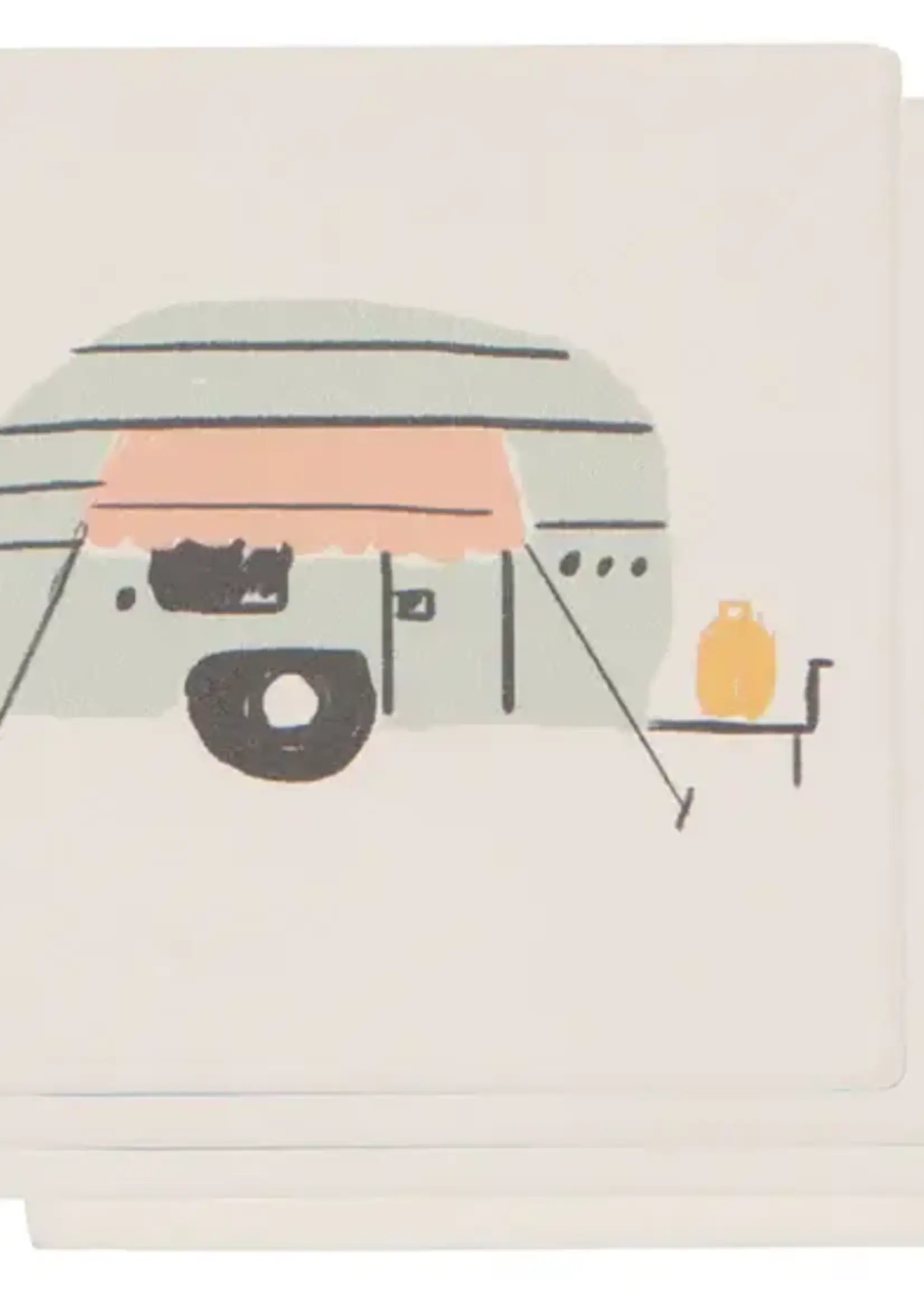 Danica *s/4 Happy Camper Coasters-Danica
