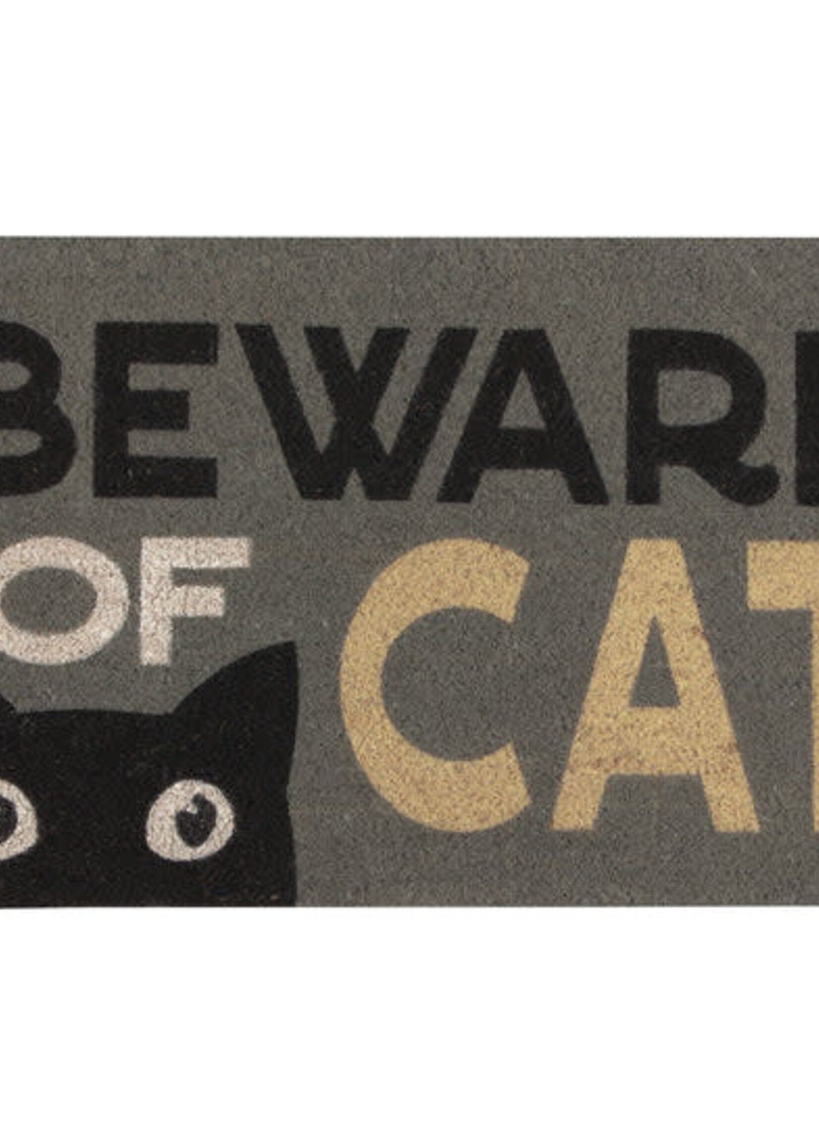 Danica *Beware of Cat Coir Mat-Danica