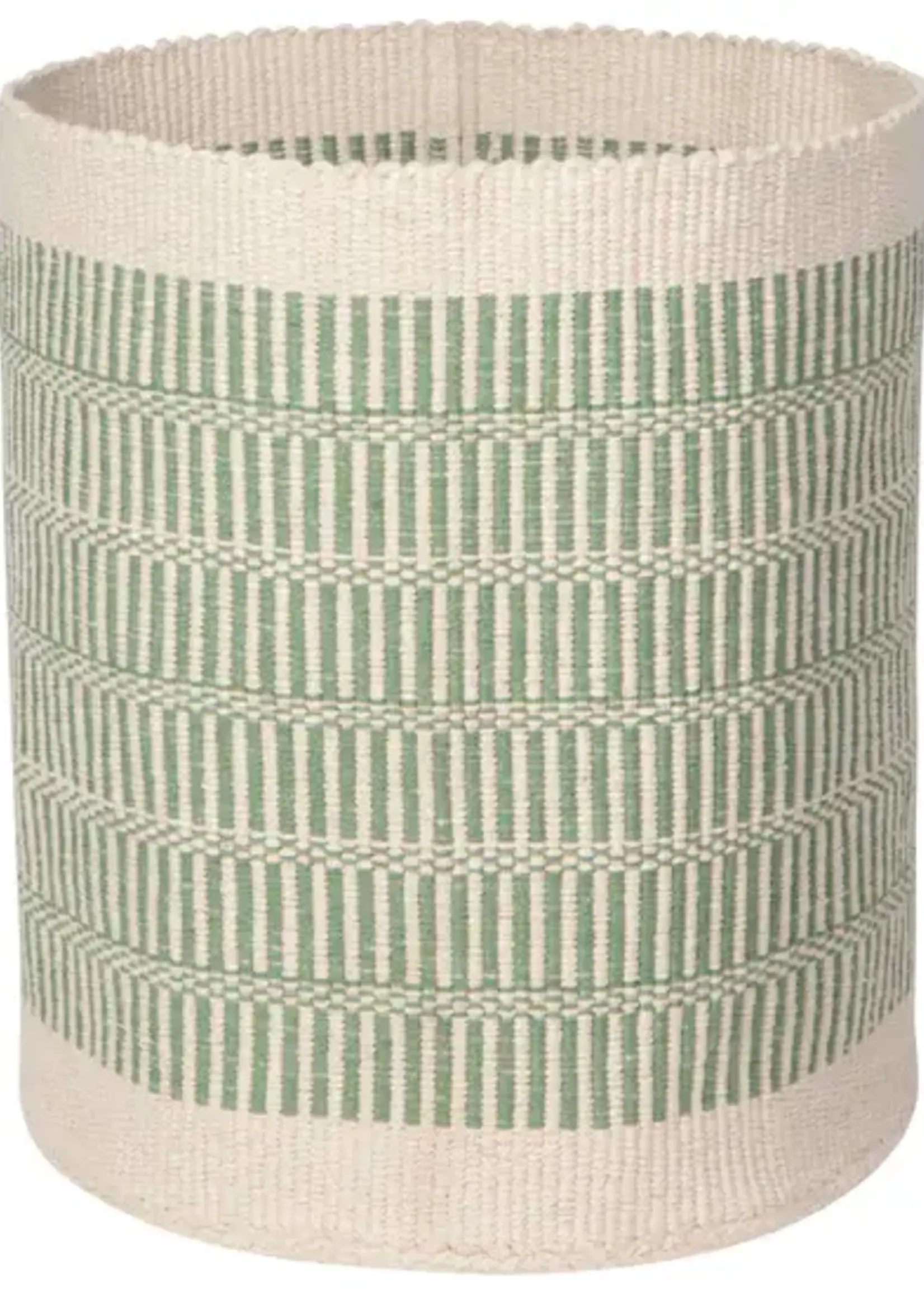 Danica *Lg Cream/Sage Cotton Basket-Danica
