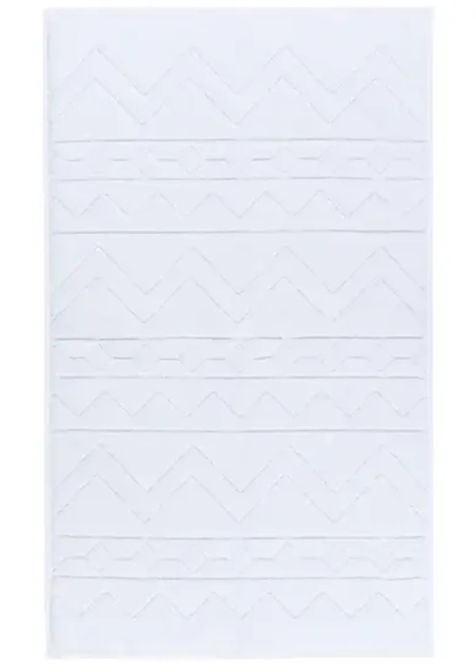 Danica *White Jacquard Bath Mat-Danica
