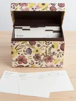 Danica *Purple Floral Recipe Box-Danica