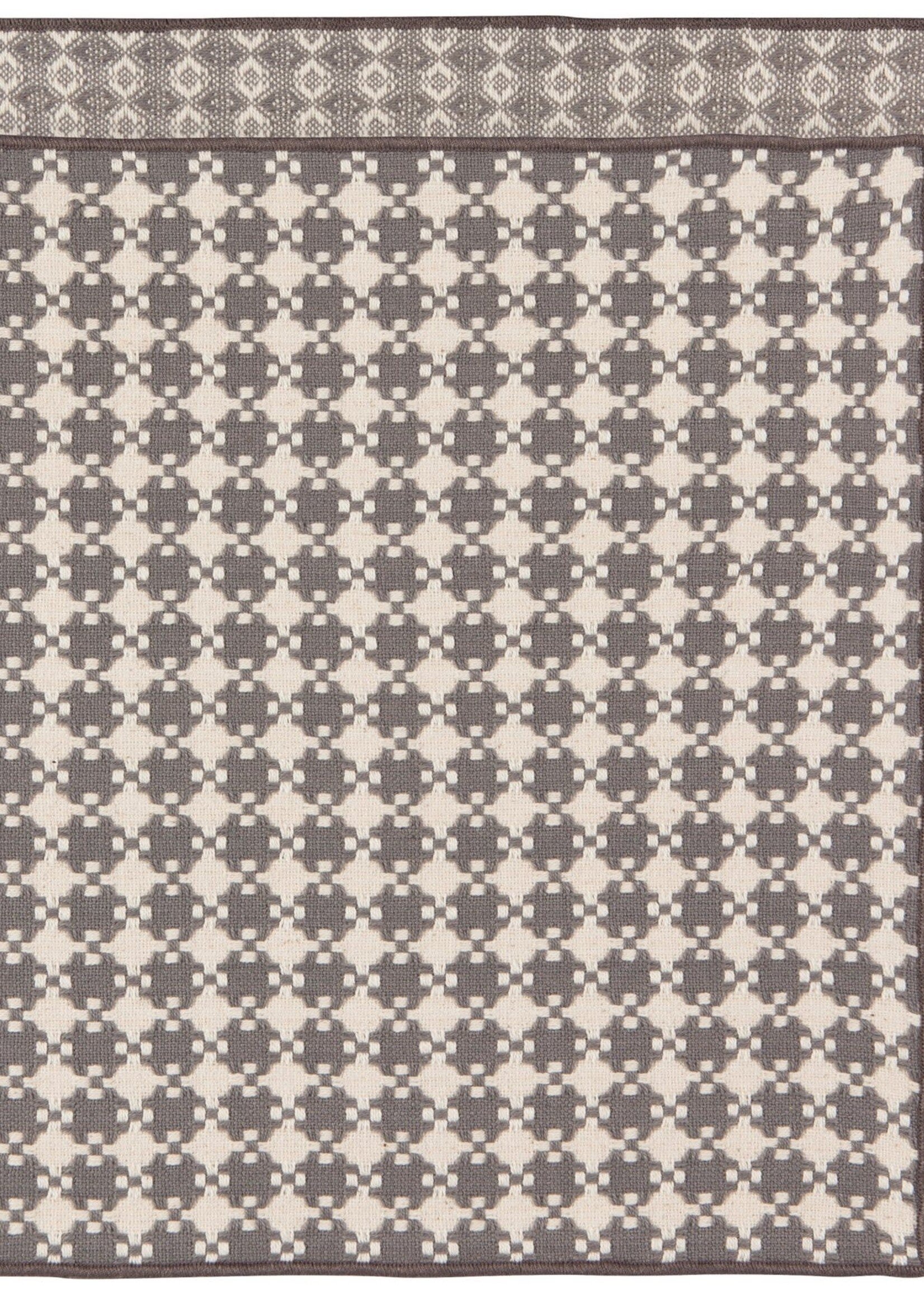 Danica *s/2 Grey/White Check Facet Dishcloths-Danica