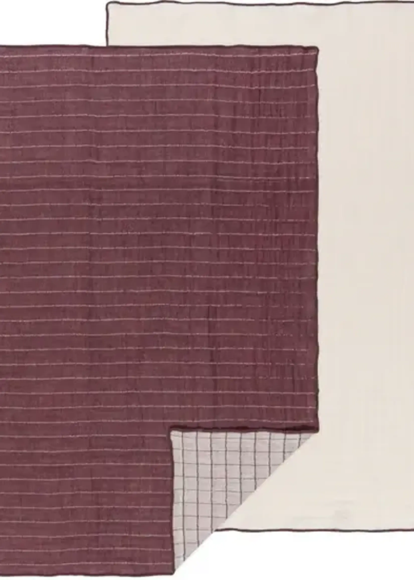 Danica *s/2 Plum Double Weave Tea Towels-Danica