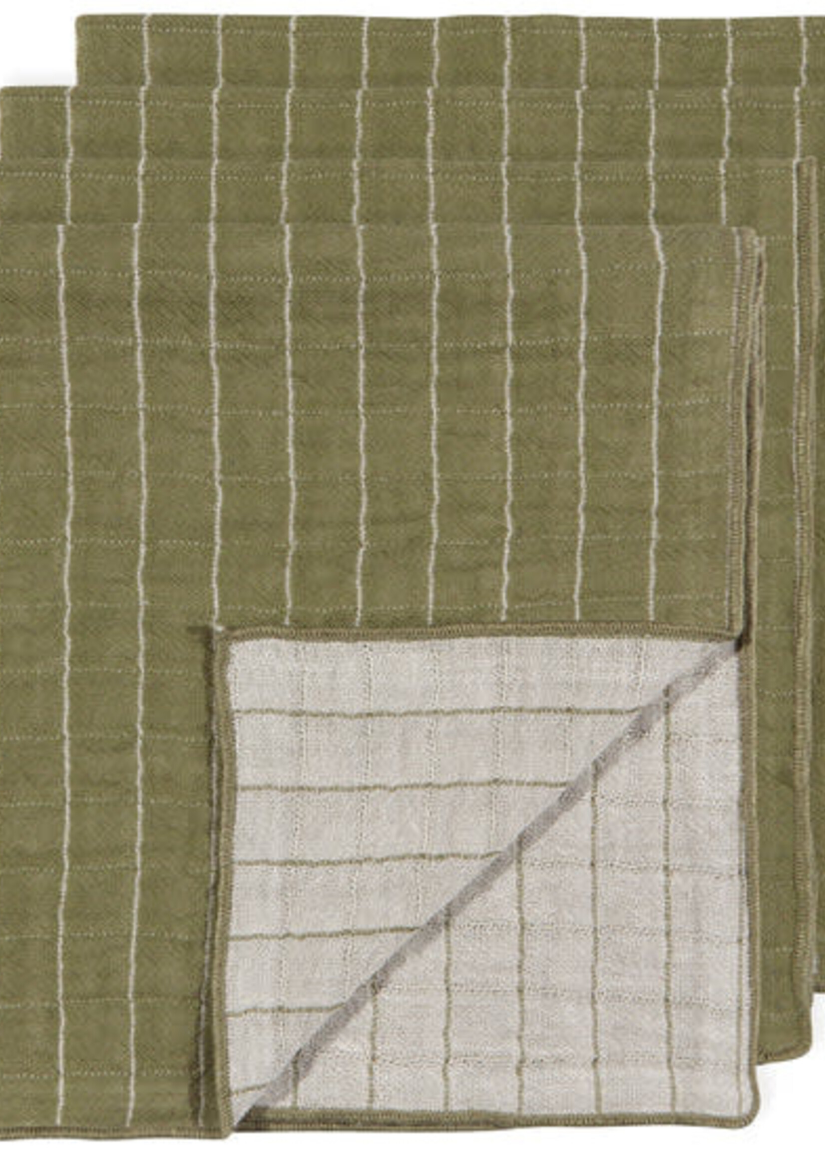 Danica *s/4 Olive Double Weave Napkins-Danica