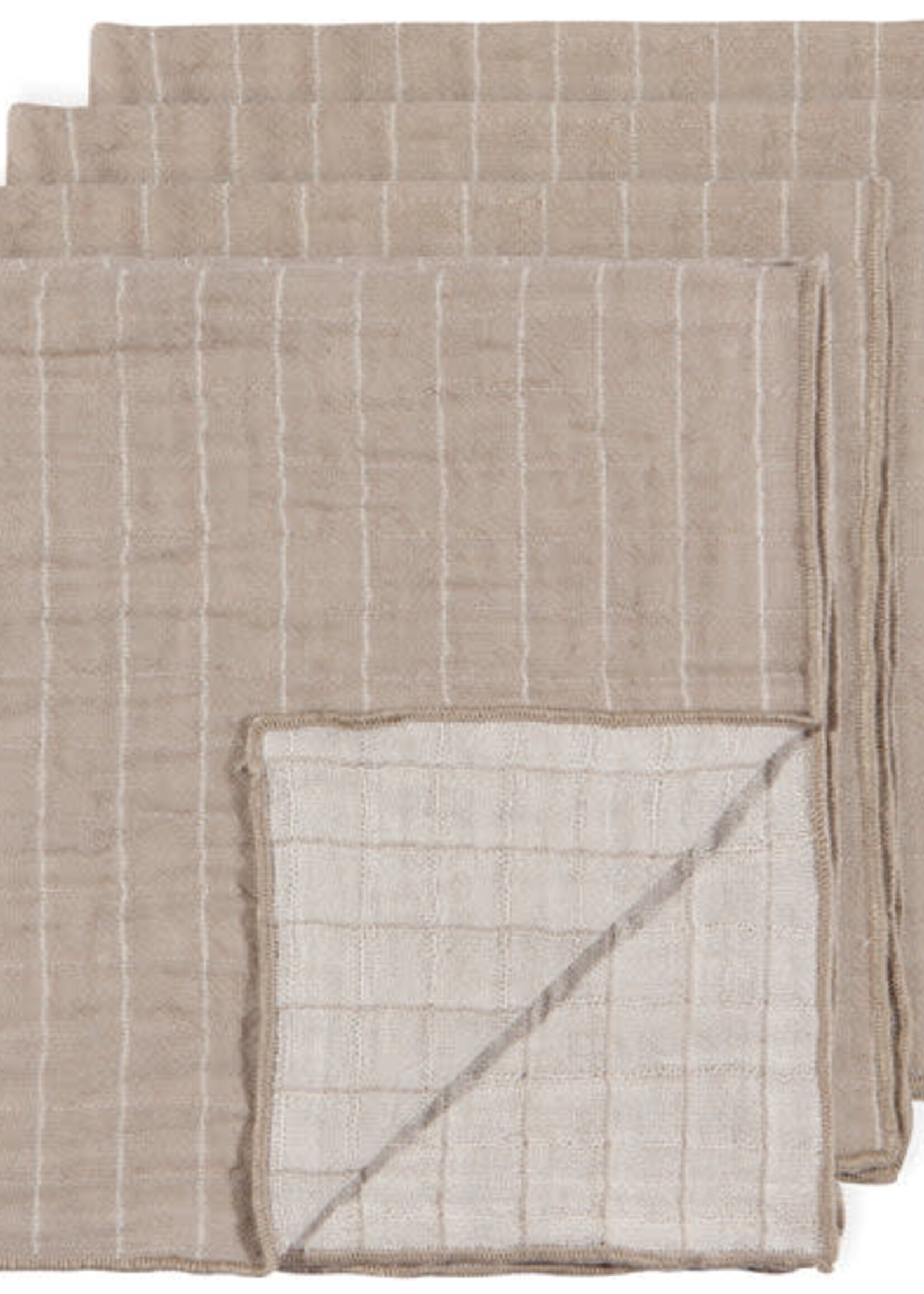 Danica *s/4 Dove Grey Double Weave Napkins-Danica