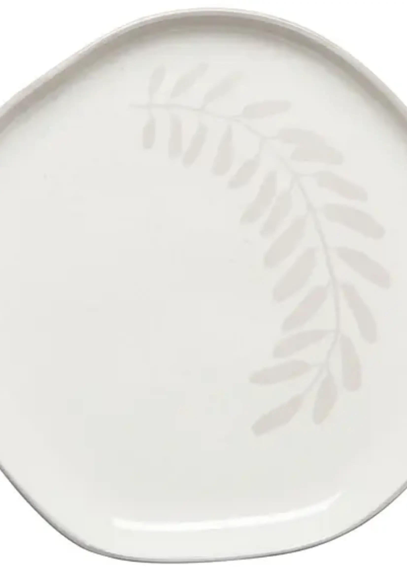 Danica *10" White/Light Grey Grove Dinner Plate-Danica