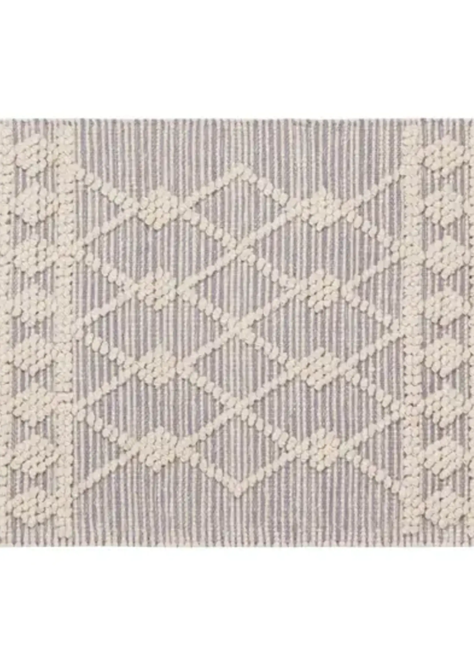 Danica *2x3' Light Grey Delta Shadow Cotton/Wool Blend Rug-Danica