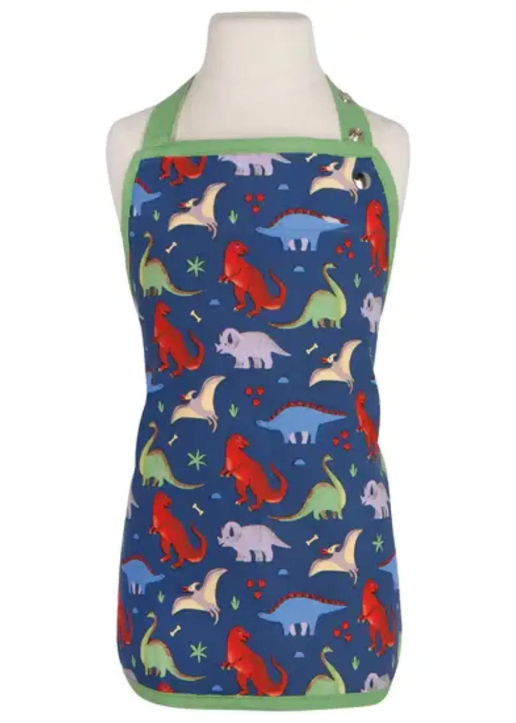 Danica *Child's Blue w/Dinos Apron-Danica
