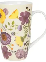 Danica *20oz Purple Floral Adeline Mug-Danica