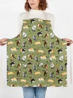 Danica *Green Cat Chef Apron-Danica