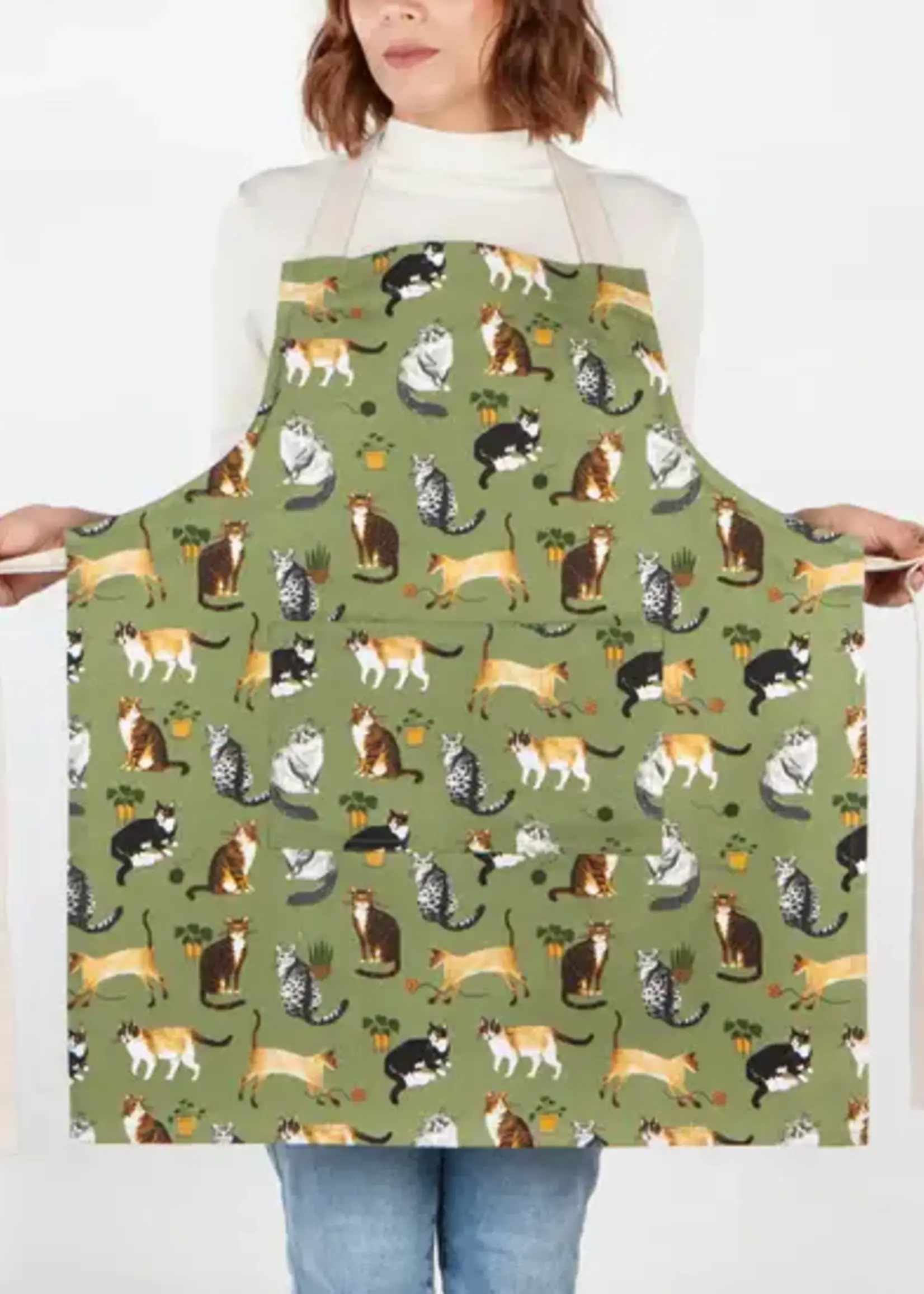 Danica *Green Cat Junior Chef Apron-Danica