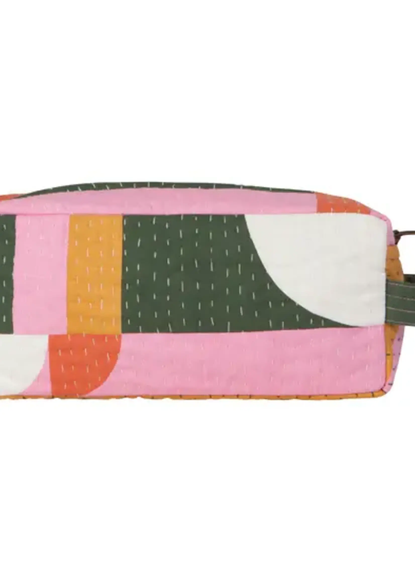 Danica *Pink/Orange/Gray Prism Toiletry Bag-Danica
