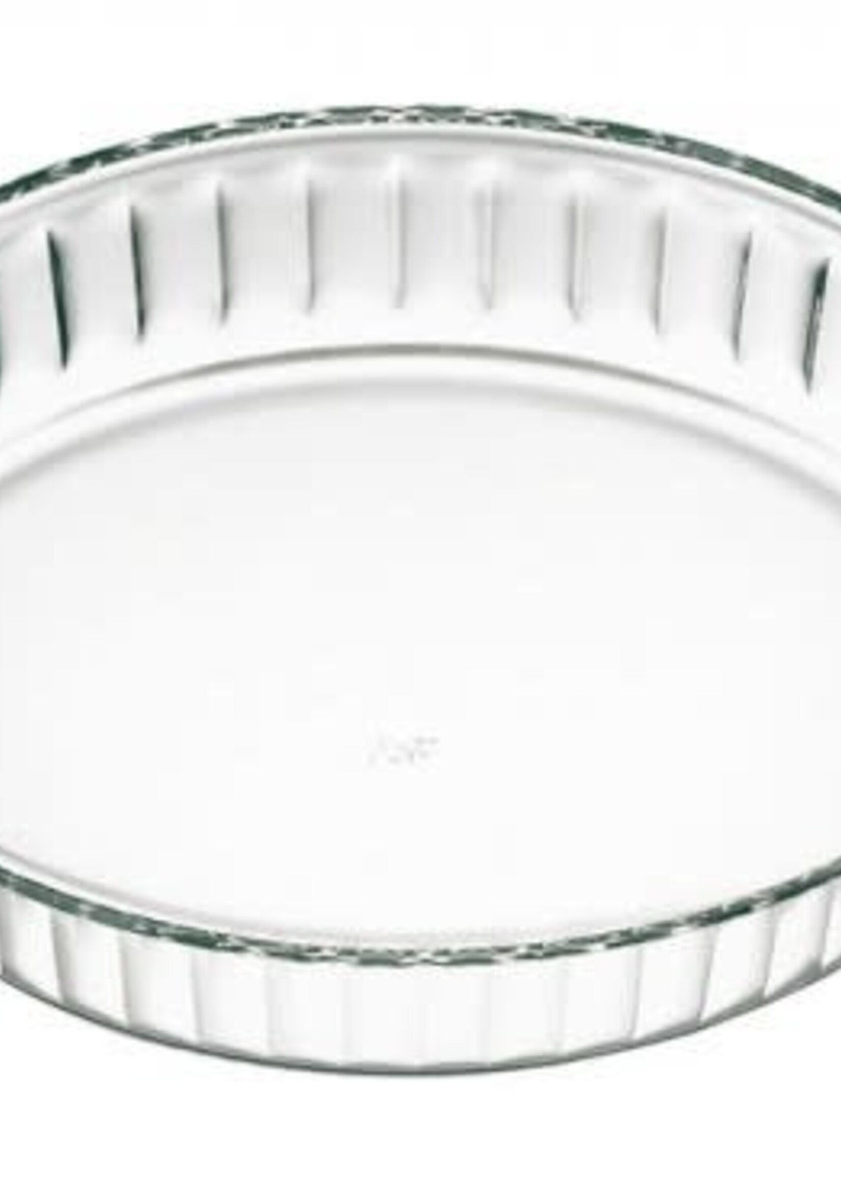 David Shaw Tableware *Fluted Glass Deep Dish Pie Plate-David Shaw