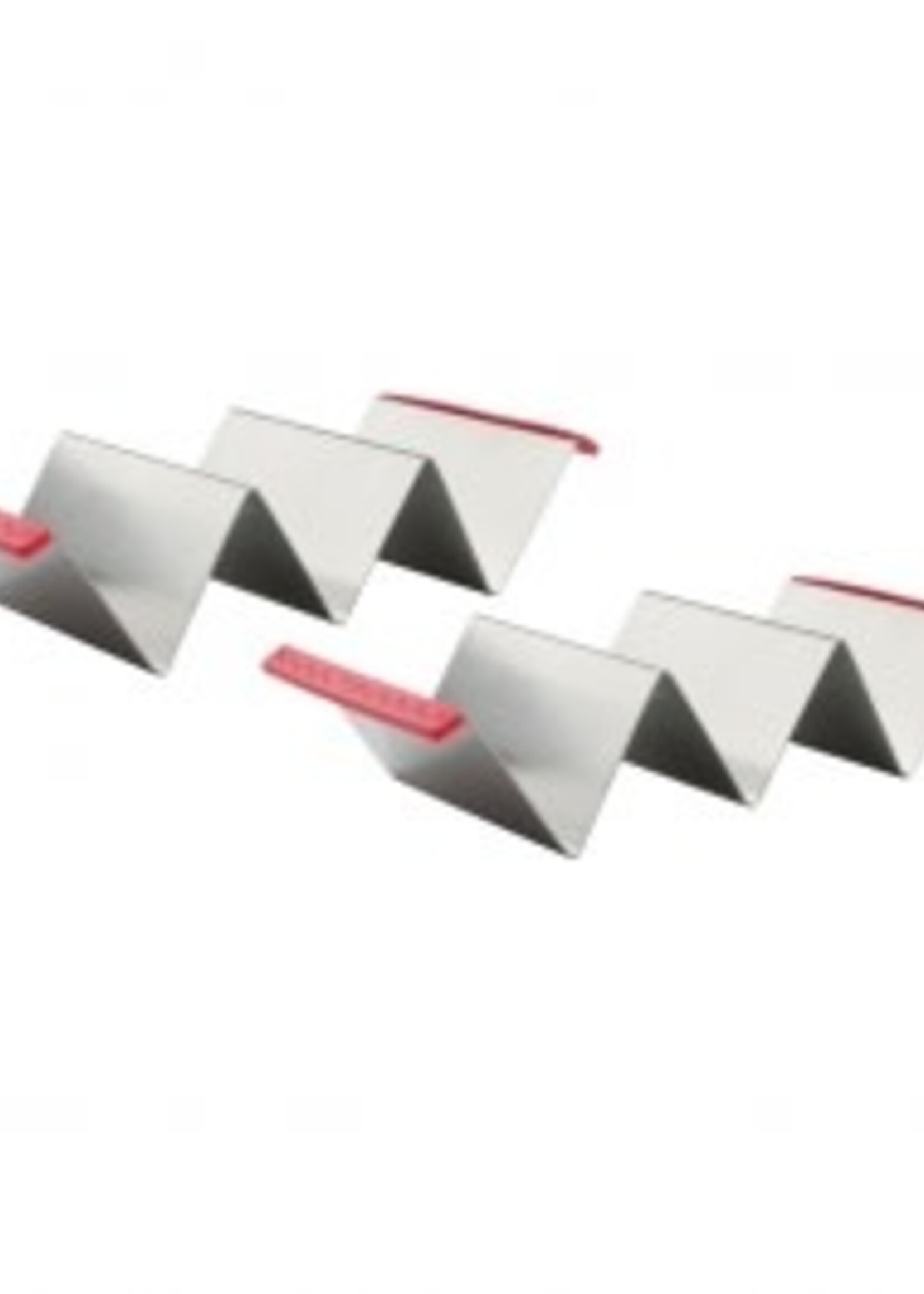 Trudeau *s/2 s/s Taco Holders w/Silicone Grip-Trudeau