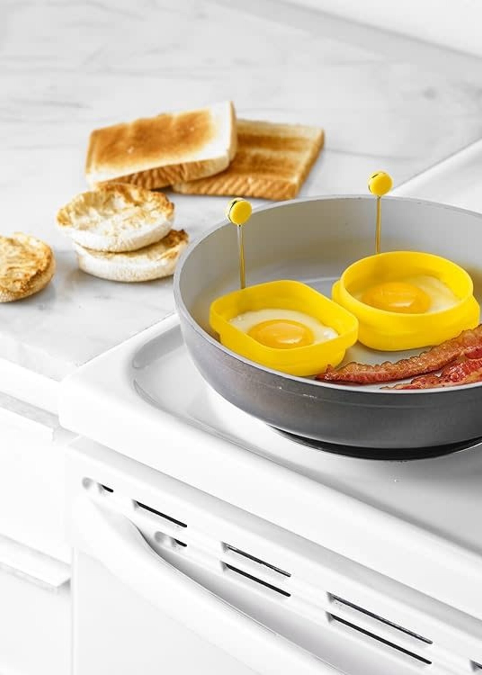 Trudeau *Round Yellow Silicone Egg Ring-Trudeau