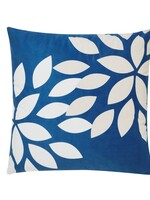 Fabstyles *18" Blue w/White Flowers Cushion Cover-Fabstyles