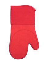 Fabstyles *Red Silicone Oven Mitt w/Fabric Collar-Fabstyles