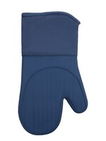 Fabstyles *Blue Silicone Oven Mitt w/Fabric Collar-Fabstyles