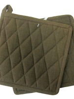 Fabstyles *pr Brown Cotton Potholders-Fabstyles