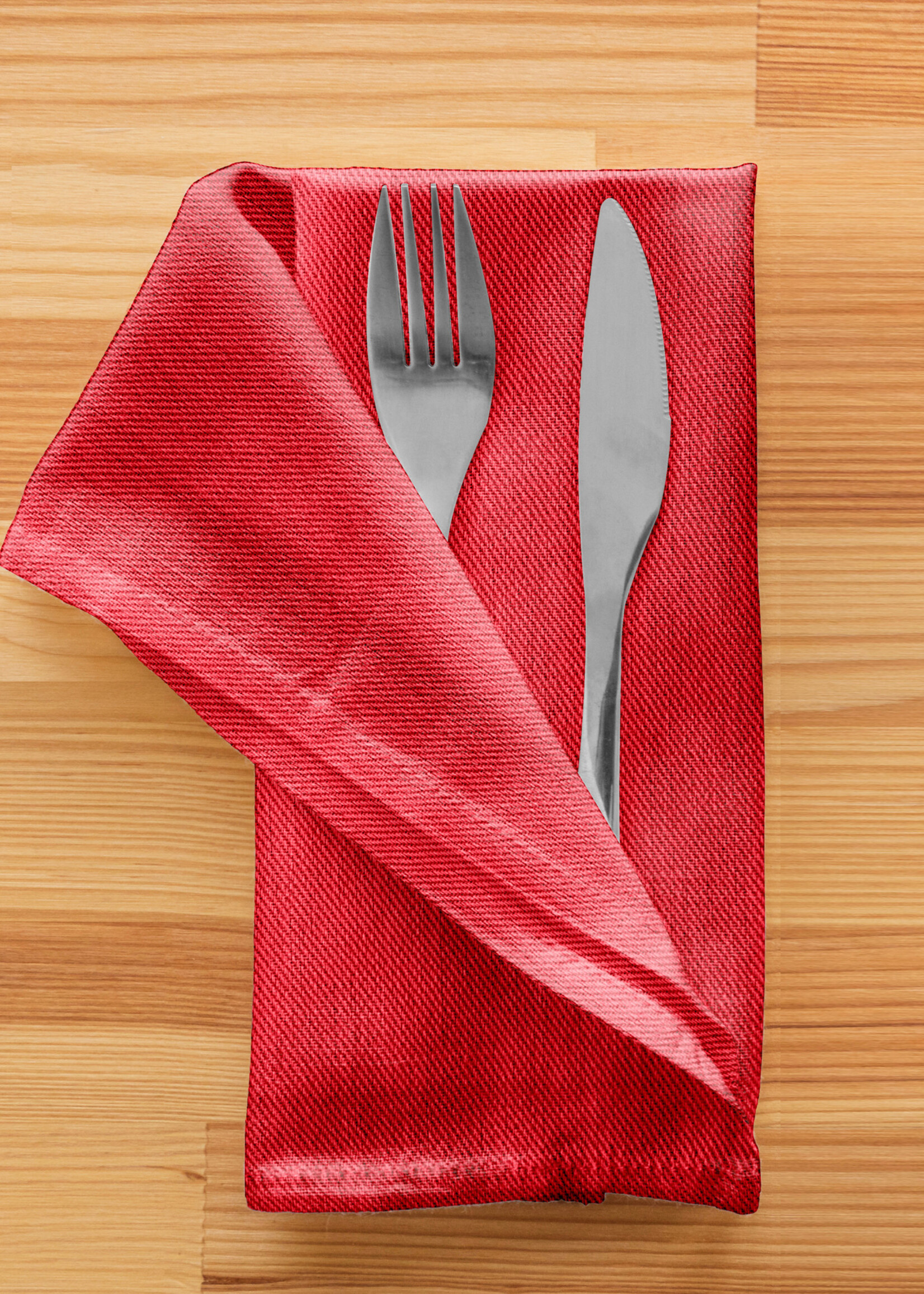 Fabstyles *s/4 Brick Red Casual Napkins-Fabstyles