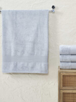 Fabstyles *Light Grey Bath Towel w/Solid Stripe-Fabstyles