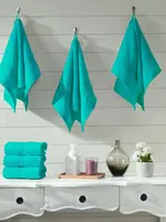 Fabstyles *Blue Hand Towel w/Solid Stripe-Fabstyles