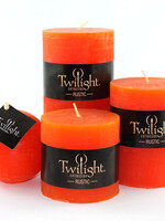 Twilight Collection *3x4" Orange Rustic Pillar-OCD