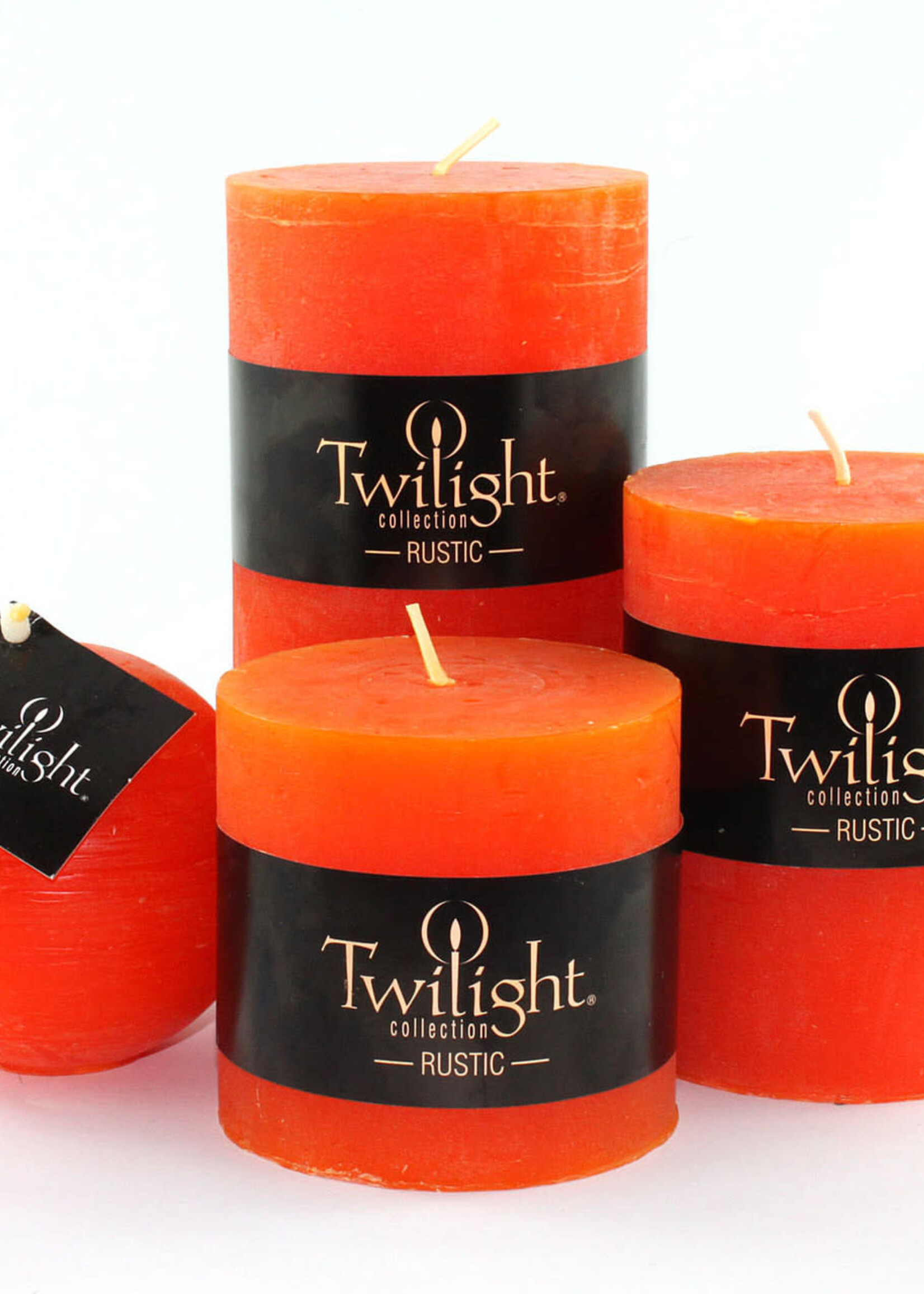 Twilight Collection *3x4" Orange Rustic Pillar-OCD